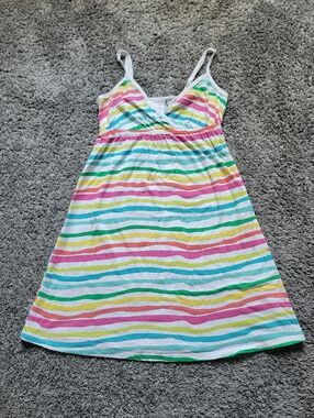 O'Neill White Multistripe Cotton Tank Dress Size Small *NWOT*